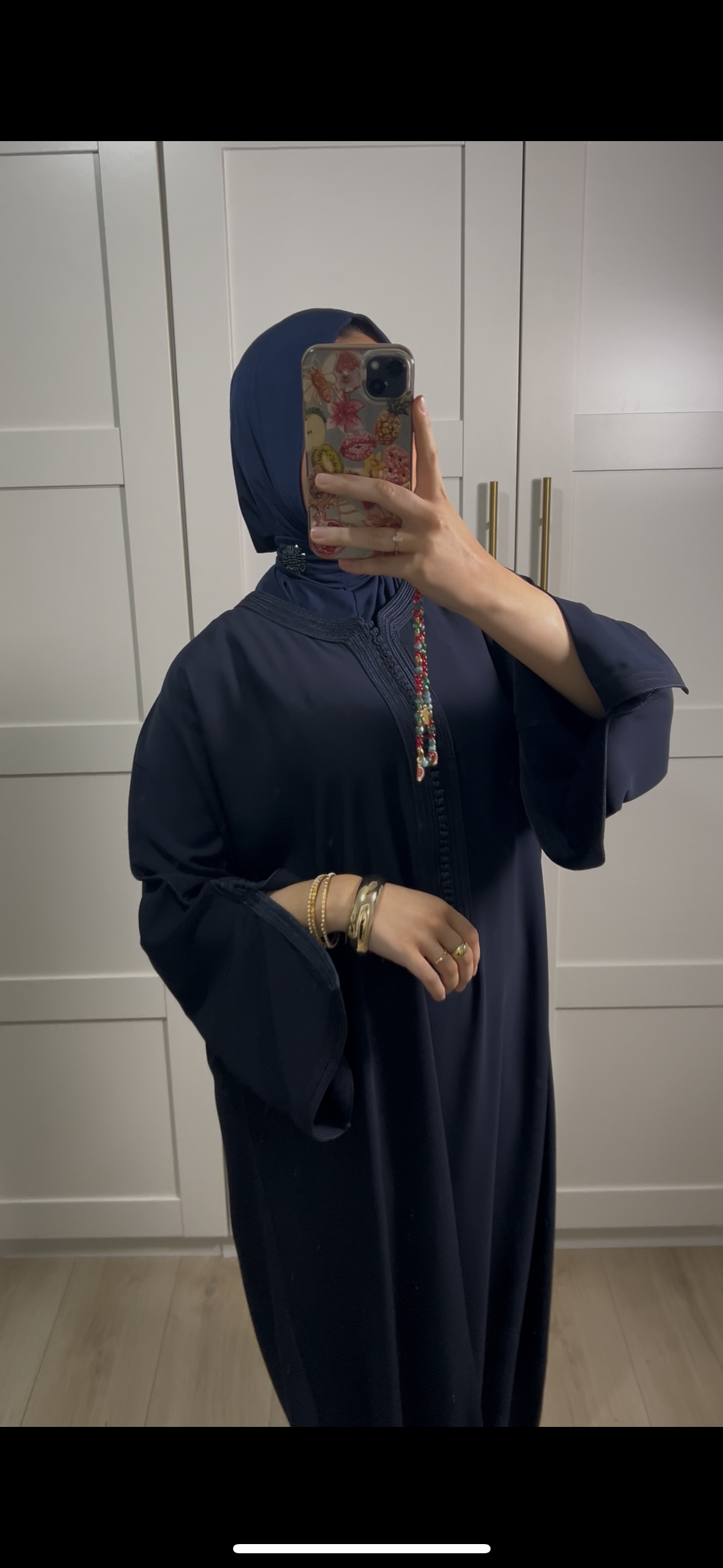 ABAYA BELDI BLEU Édition Limitée
