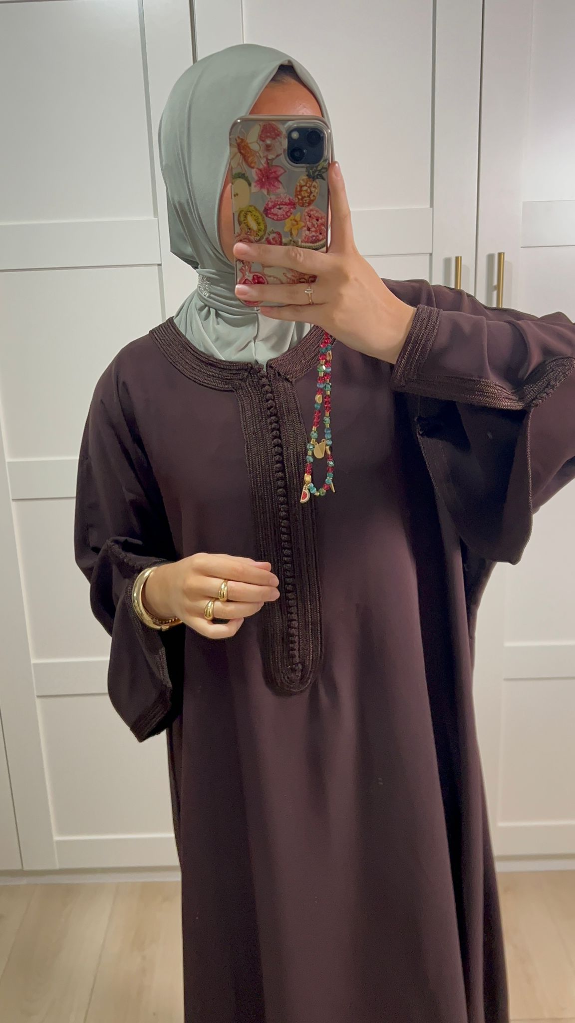 ABAYA BELDI MARRON Édition Limitée